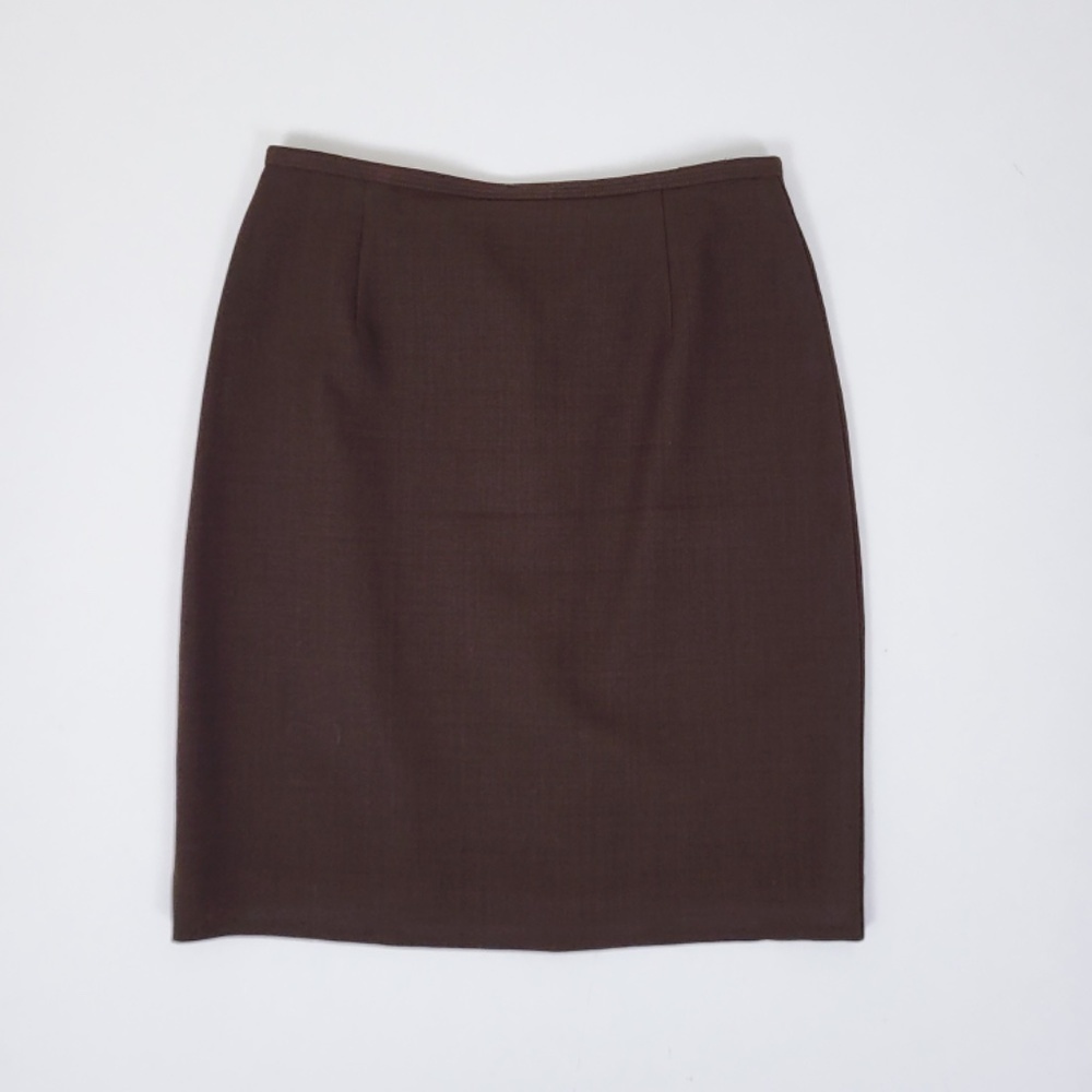 (Free with Purchase) Vintage Wool Pencil Skirt Lined Short Thigh Length - Picture 9 of 12